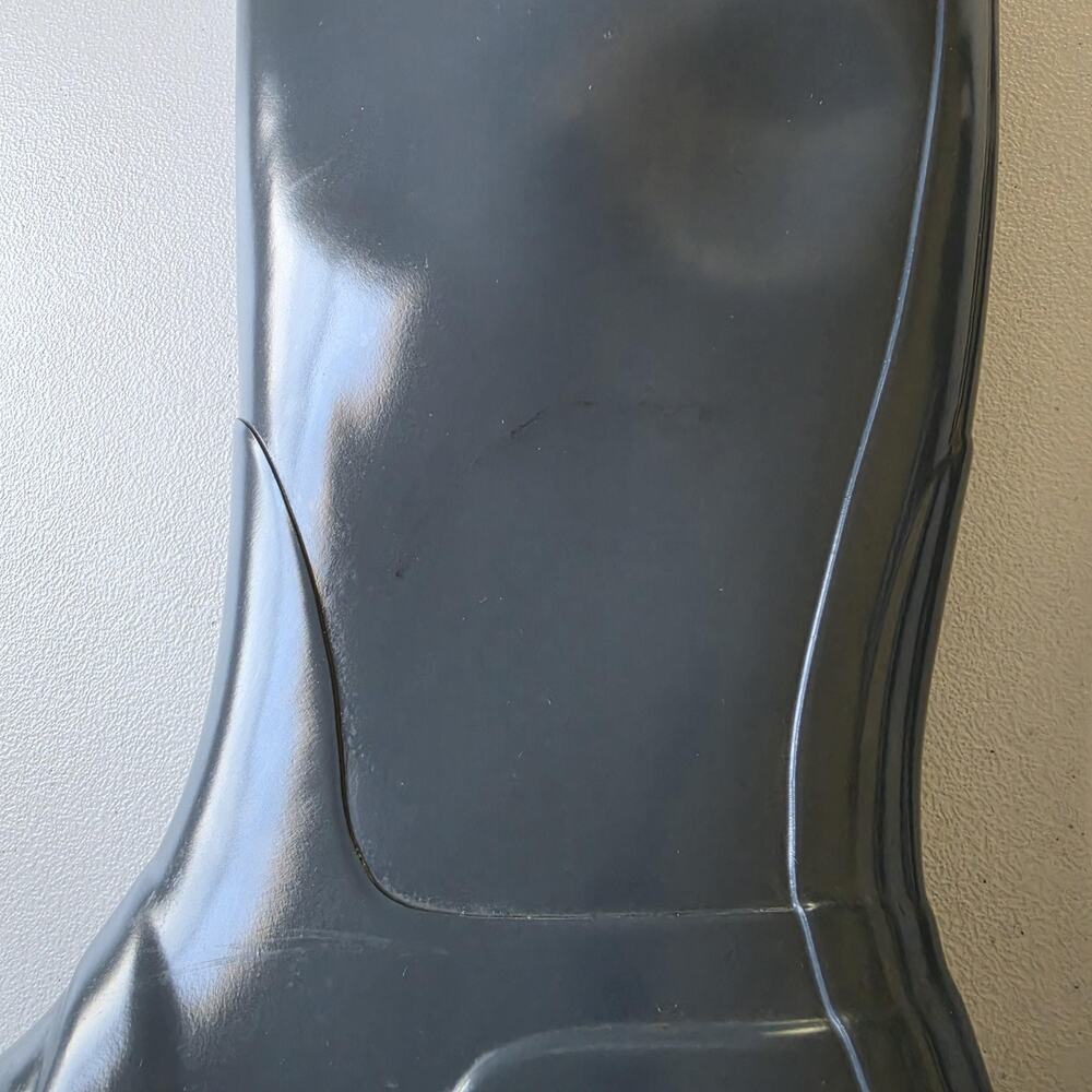 Hunter Rain Boots Womens Size 8 Gray Knee High Rubber Waterproof Logo Buckle - Picture 6 of 12